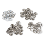 LindeHobby Druckknöpfe, 20 Stück, 9.5 mm Weiß