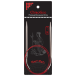 ChiaoGoo Rundstricknadeln Knit Red Edelstahl (23-100 cm) 80 cm