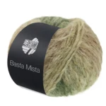 Lana Grossa Basta Mista 120 Jade/Graugrün/Resedagrün/Camel/Taupe
