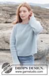 263-33 Seafoam Serenity Sweater by DROPS Design