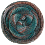 Lana Grossa Gomitolo Gala 4036 Maron/petrol/seegrün/graugrün/hellgrau