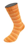 Lana Grossa Cosy Socks Soft Stripes 112 Blassorange/Mandarin/Orange