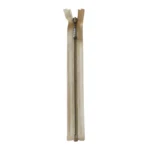 YKK Teilbarer Reißverschluss Metall 4 mm (25-65 cm) 573 Beige, Antikmessing