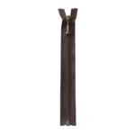 YKK Teilbarer Reißverschluss Metall 4 mm (25-65 cm) 570 Braun, Antikmessing