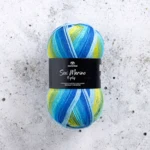 Svarta Fåret Sox Merino 4 ply 23 Küstenlinie
