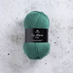 Svarta Fåret Sox Merino 4 ply 01 Blaugrüne Tinte