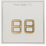 Go Handmade Metallschnalle 25 x 19 mm, Bronze