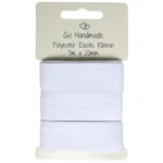 Go Handmade Elastikband: 3 m x 20 mm, Weiß