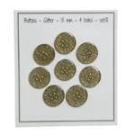 Go Handmade Glitzerknöpfe Grün