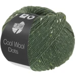 Lana Grossa Cool Wool Dots 08 Graugrün