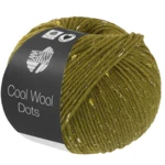 Lana Grossa Cool Wool Dots 07 Olivgrün
