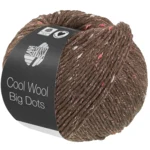 Lana Grossa Cool Wool Big Dots 111 Graubraun