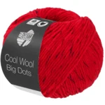 Lana Grossa Cool Wool Big Dots 105 Rot