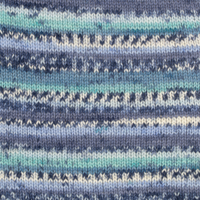 DROPS Fabel Print 522 Türkis/Blau