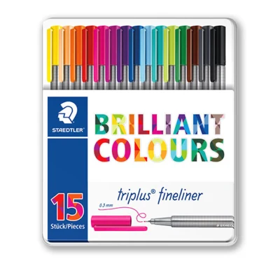 STAEDTLER Triplus Fineliner 334, 15 Stück