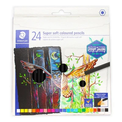 STAEDTLER Super Weiche Farbstifte, 24-tlg