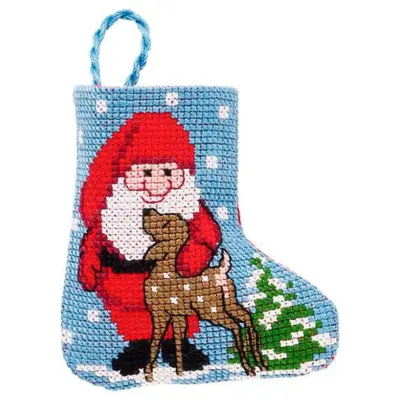 Stickpackung Schneemann Strumpf