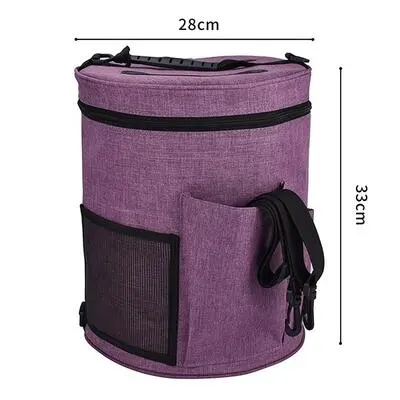 Garntasche Rund Lila
