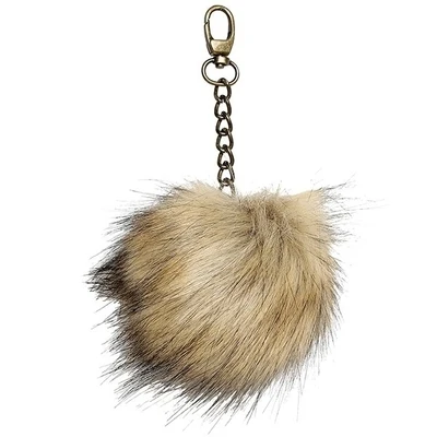 Go Handmade Pompon mit Metallkette, 11 cm