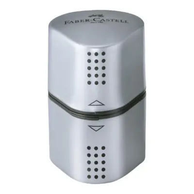 Faber-Castell Bleistiftspitzer Griff Trio 2001 Silber