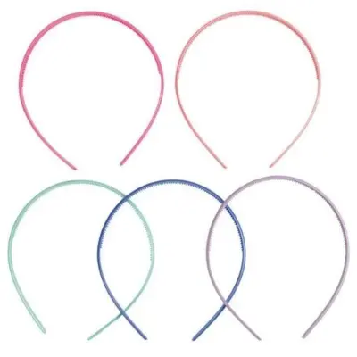 Haareifen, Ass. Farben, 5 Stk