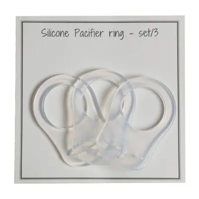 Go Handmade Silikon O-ring  Adapter (3 stück), Transparent