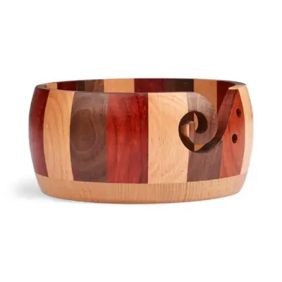 LindeHobby Garnschale Mehrfarbiges Holz