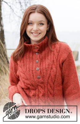 Blueberry Cream Sweater / DROPS 231-57 - Free knitting patterns by DROPS  Design