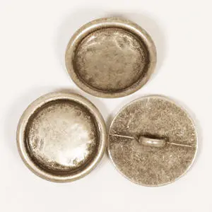 DROPS Runder Silberknopf 20 mm (Nr. 529)