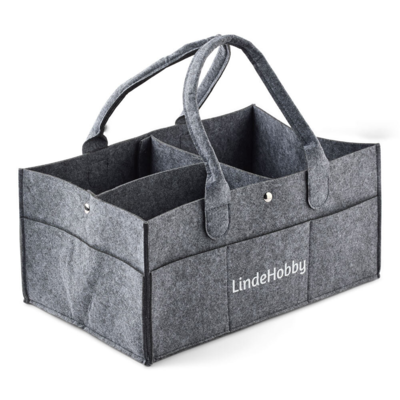 LindeHobby Filzkorb mit Druckknöpfen