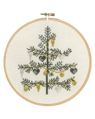 Stickset Geschmückter Baum 18 Ø cm