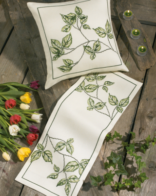 Stickset Zweig Läufer 39 x 39 cm