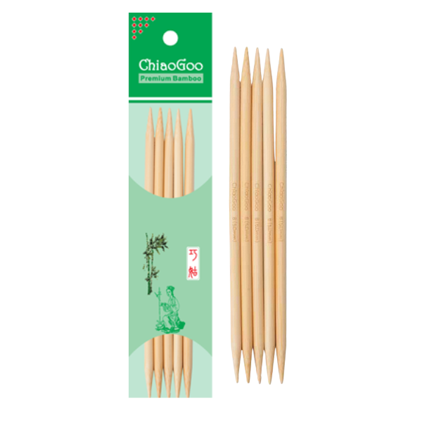 ChiaoGoo Bambus-Nadelspiel Natural (13, 15 und 20 cm) - Kaufen Sie hier